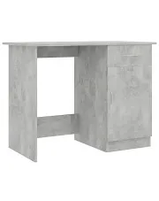 Szare biurko z szafką beton - Derma w sklepie aosom.live