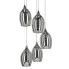 Srebrna lampa wisząca D147 Nerclo