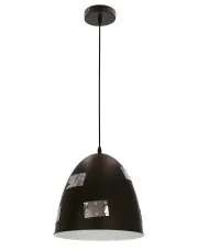 Czarna nowoczesna lampa wisząca z chromowanymi elementami - D151-Apos w sklepie aosom.live