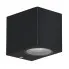 Czarna lampa elewacyjna D172 Rislax