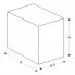 Wymiary kinkietu loftkowego D172 Rislax