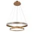 Wisząca okrągła złota lampa z kryształami - M079-Enver