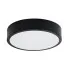 Czarny okrągły minimalistyczny plafon LED 30 cm - A600-Liptos
