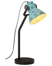 Lampka na biurko w retro stylu postarzany niebieski M001 - Listora w sklepie aosom.live