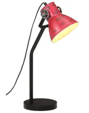 Lampa stołowa w retro stylu postarzały czerwony M001 - Listora w sklepie aosom.live