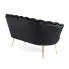 Sofa muszelka w stylu glamour Avet