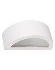 Biały ceramiczny półokrągły kinkiet - A618-Agas w sklepie aosom.live