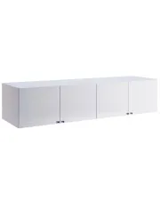 Biała zamykana nadstawka na szafę z półkami - Wilhelm 6X w sklepie aosom.live