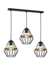 Lampa wisząca z drucianymi kloszami - K550-Emeli w sklepie aosom.live