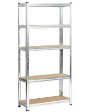 Srebrny regał metalowy 154 cm - Filove 3X w sklepie aosom.live