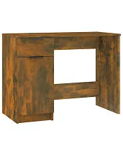 Minimalistyczne biurko w kolorze przydymionego dębu - Reves w sklepie aosom.live
