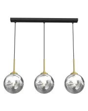 Potrójna lampa wisząca ze szklanymi kloszami - K558-Moldi w sklepie aosom.live