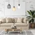 Szczegółowe zdjęcie nr 4 produktu Lampa wisząca SOMBRA Teriena 3xE27