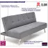 Fotografia Popielata 3-osobowa sofa rozkładana - ZESTAW z kategorii Kanapy i sofy