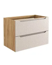 Beżowa szafka łazienkowa z szufladami 80 cm - Montans 9X w sklepie aosom.live