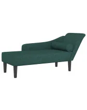 Zielony elegancki szezlong z poduszką - Ores w sklepie aosom.live