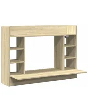 Wiszące biurko pod laptopa dąb sonoma - Emit w sklepie aosom.live