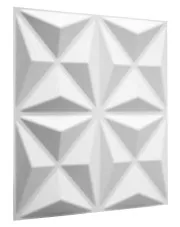 Białe panele ścienne w rąby 3D - Ekna 9X w sklepie aosom.live
