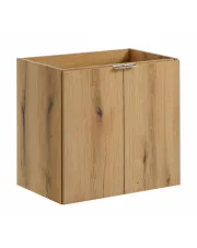 Szafka łazienkowa z otworem na umywalkę w kolorze dębu - Dafo 10X 60 cm w sklepie aosom.live