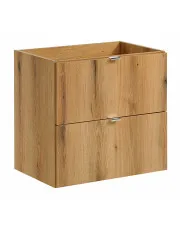 Szafka pod umywalkę z szufladami w kolorze dąb - Dafo 11X 60 cm w sklepie aosom.live