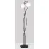 Lampa podłogowa na wygiętym stelaży z 2 kloszami A719-Geza