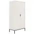 Biała szafa z drążkiem i półką na metalowych nóżkach - Pascal 8X