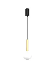 Pojedyncza czarna lampa wisząca loft - K567-Siverto w sklepie aosom.live