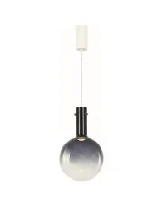 Granatowa lampa wisząca szklany klosz - K574-Akosta w sklepie aosom.live