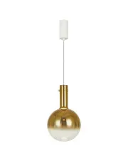 Złota lampa wisząca z regulowaną wysokością - K574-Akosta w sklepie aosom.live