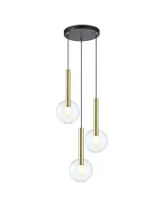 Potrójna lampa wisząca złota - K577-Kornel w sklepie aosom.live
