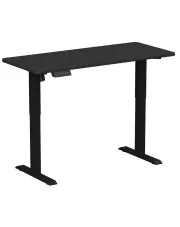 Elektryczne czarne biurko regulowane do pracy na stojąco 140x60 cm - Klever 3X w sklepie aosom.live