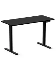 Regulowane czarne biurko elektryczne 120 cm - Klever 5X w sklepie aosom.live