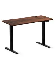 Regulowane biurko elektryczne do pracy na stojąco czarny + brązowy 120 cm - Klever 5X w sklepie aosom.live