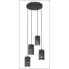 Czarna industrialna lampa wisząca D148 Zubra