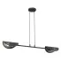 Czarna nowoczesna metalowa lampa wisząca - D167-Elora