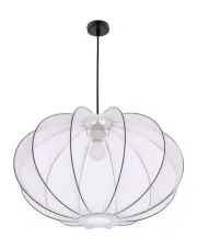 Biała lampa wisząca z abażurem - D197-Erga w sklepie aosom.live