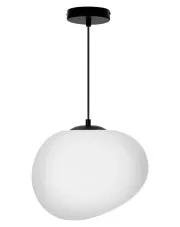 Industrialna lampa wisząca z białym kloszem 30 cm - D205-Bills w sklepie aosom.live