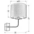 Wymiary kinkietu D226-Maveso