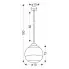 Wymiary lampy wiszącej D235-Gris