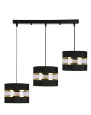 Nowoczesna potrójna czarna lampa wisząca - D255-Bodrux w sklepie aosom.live
