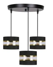 Czarna nowoczesna lampa wisząca - D256-Bodrux w sklepie aosom.live