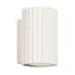 Kremowy nowoczesny metalowy kinkiet ryflowany - D287-Melson
