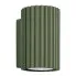Oliwkowy metalowy kinkiet ryflowany - D287-Melson