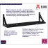 Elevio czarne półki