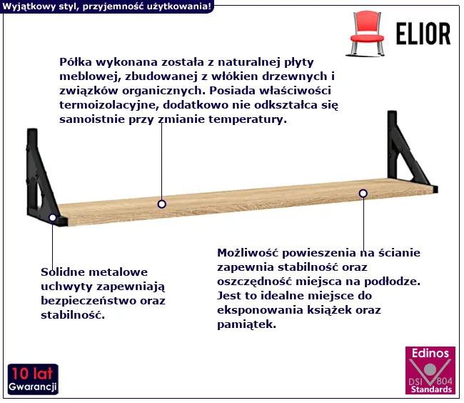 Wiszące półka Sarea