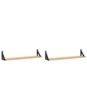Półki ścienne dąb sonoma 80 cm - Sarea w sklepie aosom.live