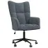 Fotel do biurka glamour ciemnoszary - Grado
