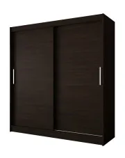 Brązowa minimalistyczna szafa przesuwna - Kaliope 3X w sklepie aosom.live