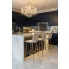 Beżowy hoker welurowy glamour Selon 3X