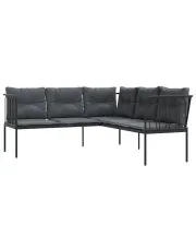 Sofa ogrodowa z antracytowymi poduszkami - Niwa w sklepie aosom.live